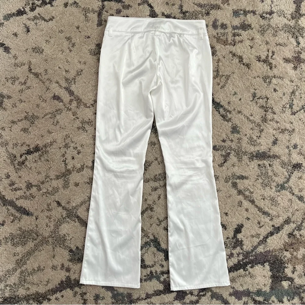 Y2K Baby Phat White Satin Bootcut Pants - Picture 5 of 6